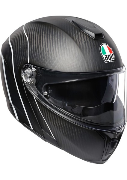 Sportmodular Multi PLK Refractive Silver Çene Açılır Kask S