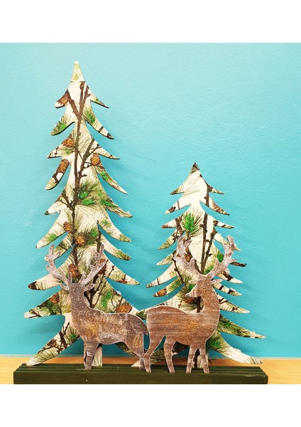 Dekoratif YeniYıl Yılbaşı Çam ağacı Geyik Süsü