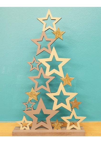 Dekoratif YeniYıl Yılbaşı Çam ağacı Yıldızları