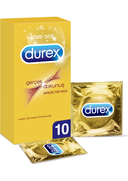 Durex- Gerçek Dokunuş Prezervatif 10 Lu