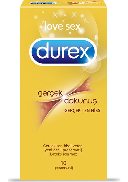 Durex- Gerçek Dokunuş Prezervatif 10 Lu