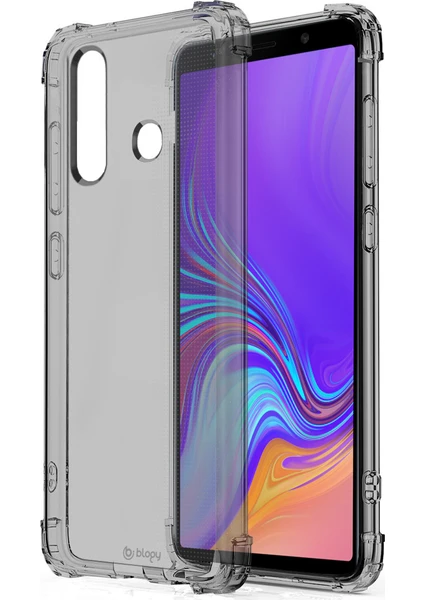 Galaxy A9 2018 Crystal Fit Kılıf Smoke Black