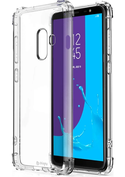 Galaxy J8 Crystal Fit Kılıf Crystal Clear