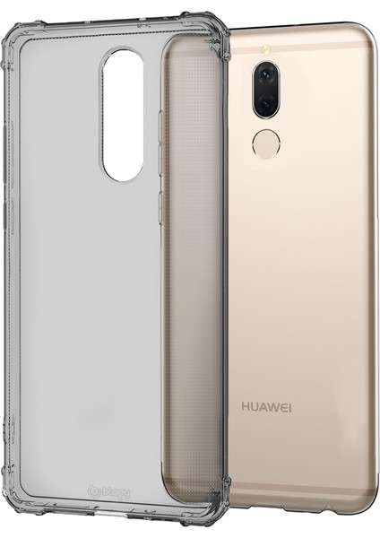 Huawei Mate 10 Lite ile Uyumlu Crystal Fit Kılıf Smoke Black