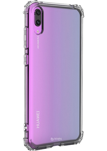 Huawei Y7 2019 ile Uyumlu Crystal Fit Kılıf Crystal Clear