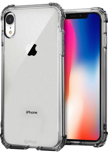 iPhone XR Crystal Fit Kılıf Smoke Black