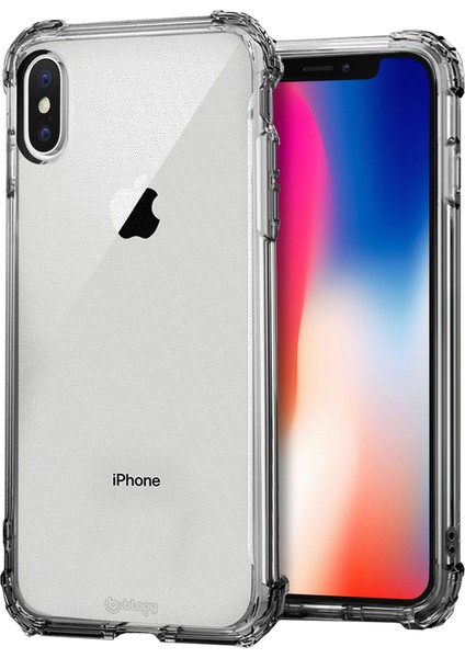 iPhone Xs Max Crystal Fit Kılıf Smoke Black