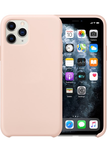 Buff iPhone 11 Pro Max Rubber Fit Kılıf Pink Sand