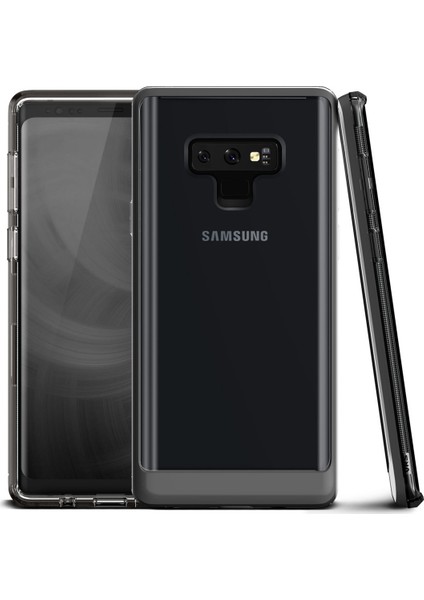 Galaxy Note 9 Crystal Bumper Kılıf Steel Silver