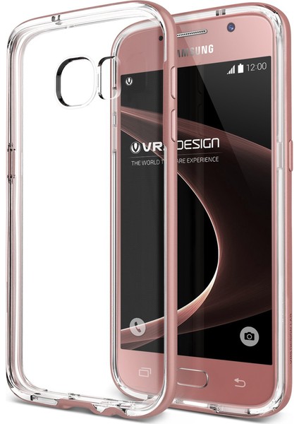 Galaxy S7 Crystal Bumper Kılıf Rose Gold