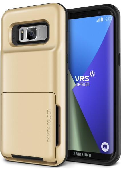 Galaxy S8 Damda Folder Kılıf Shine Gold