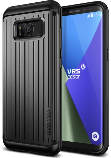 VRS Design Galaxy S8 Waved Hard Drop Kılıf Waved Waved Dark Silver