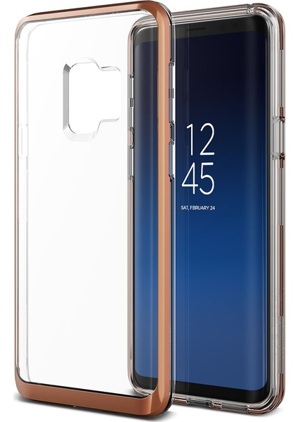 Galaxy S9 Crystal Bumper Kılıf Blush Gold