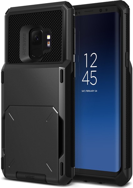 Galaxy S9 Damda Folder Kılıf Metallic Black