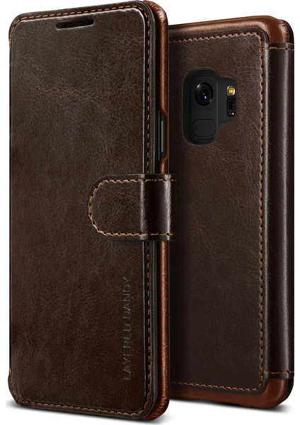 VRS Design Galaxy S9 Dandy Layered Kılıf Dark Brown