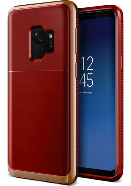 Galaxy S9 High Pro Shield Kılıf Red Blush Gold