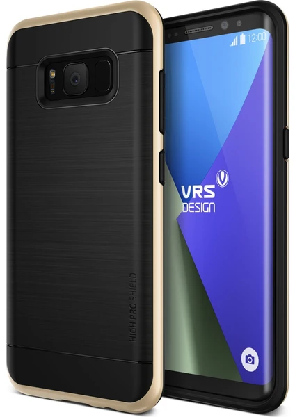 VRS Design Samsung Galaxy S8 High Pro Shield Kılıf Shine gold