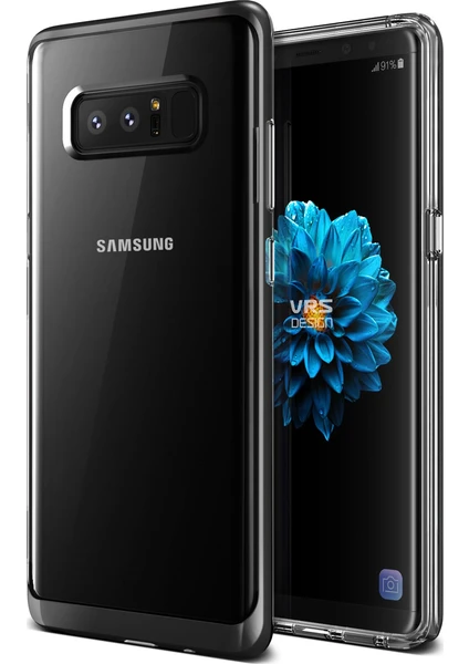 VRS Galaxy Note 8 Crystal Bumper Kılıf Metallic Black