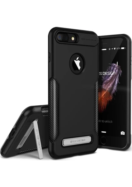 VRS iPhone 7 Plus Carbon Fit Kılıf Black