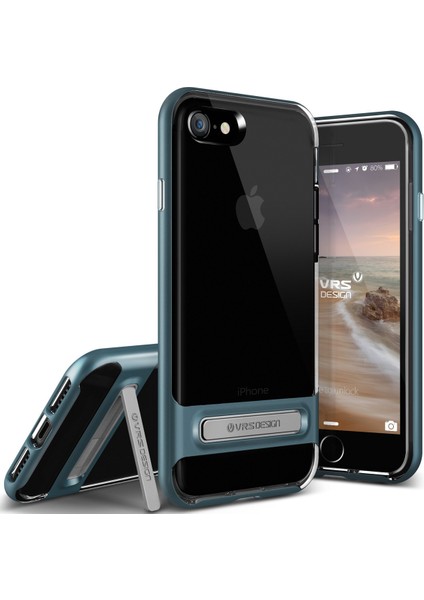 iPhone 8/7 Crystal Bumper Kılıf Steel Blue