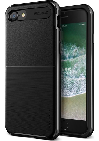 iPhone 8/7 New High Pro Shield Kılıf Metallic Black