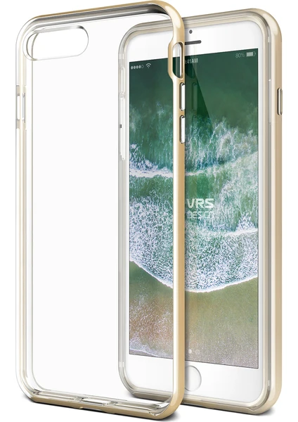 VRS Design iPhone 8 Plus / 7 Plus New Crystal Bumper Kılıf Shine Gold