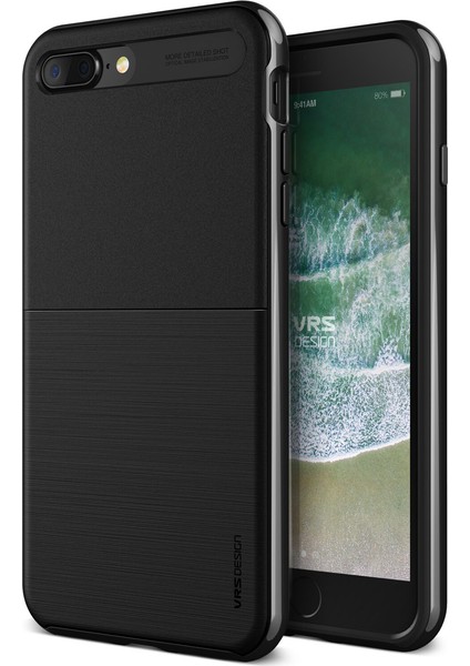 VRS iPhone 8 Plus / 7 Plus New High Pro Shield Kılıf Metal Black