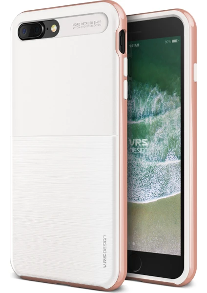 VRS Design iPhone 8 Plus New High Pro Shield Kılıf White Rose Gold