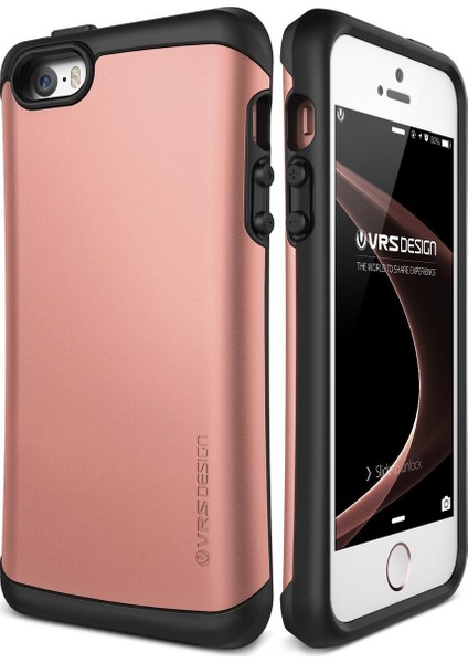 VRS iPhone 5SE Hard Drop Kılıf Rose Gold