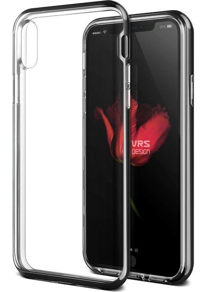 iPhone X Crystal Bumper Kılıf Metallic Black