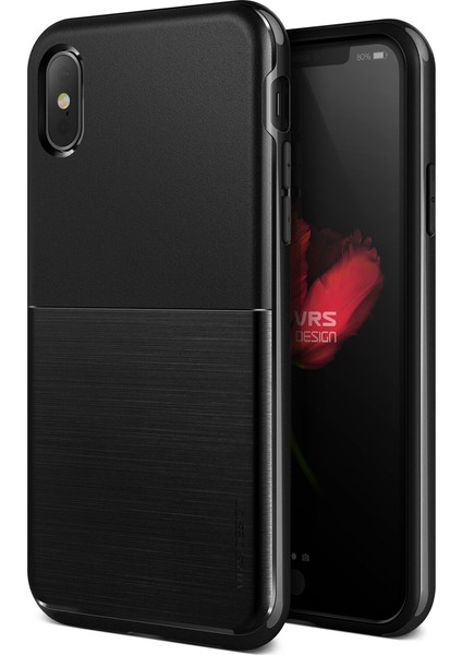 iPhone X High Pro Shield Kılıf Metallic Black