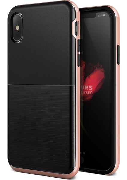 VRS iPhone X High Pro Shield Kılıf Rose Gold