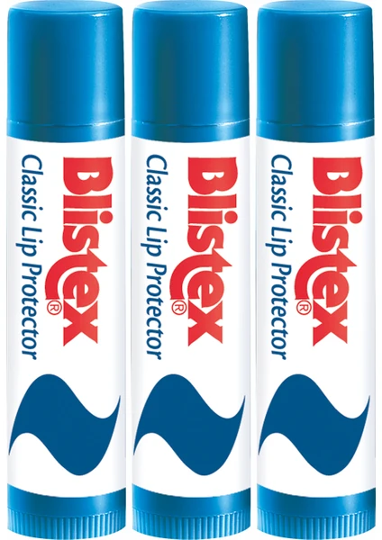 3 x Klasik Dudak Koruyucusu Gkf 10 Lip Protector SPF10 4,25 G