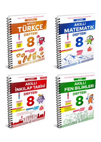 Arı Yayıncılık 8.Sınıf Akıllı Defter Serisi