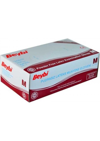 Pudralı Lateks Eldiven 100'LÜ Medium (M)