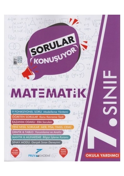 Pruva Akademi 7. Sınıf Matematik Sorular Konuşuyor Soru Bankası