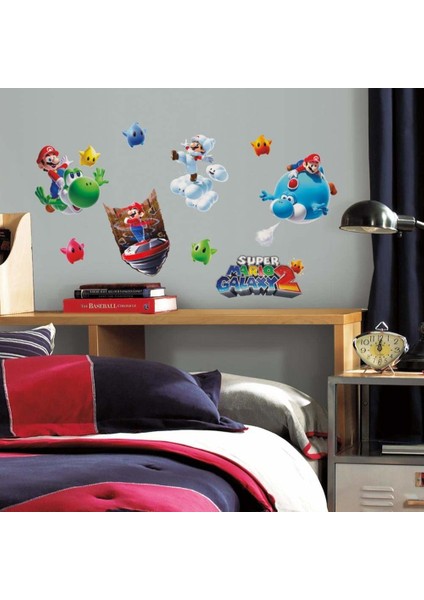 Roommates RMK871SCS Super Mario ve Arkadaşları Galaxy - 2 Duvar Sticker