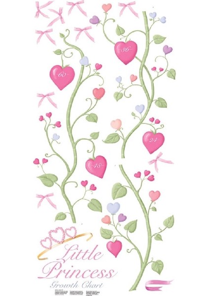 Roommates RMK1307GC Dekoratif Çiçek Küçük Prenses Duvar Sticker