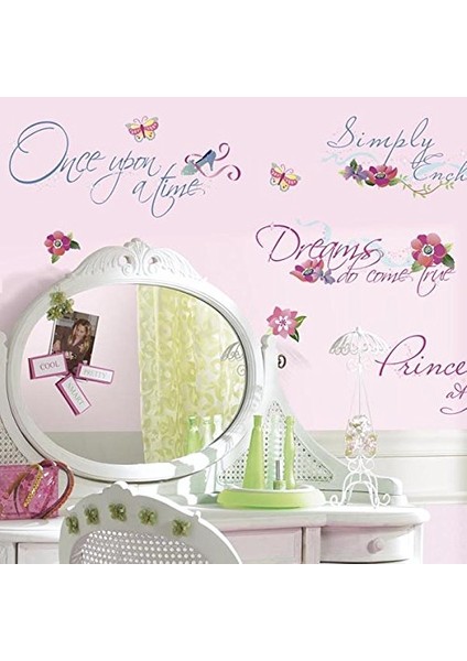 Roommates RMK1521SCS Disney Prenses Yazılar Duvar Sticker fiyatları