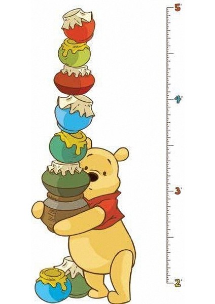 Roommates RMK1501GC Winnie The Pooh ve Büyüme Tablosu Duvar Sticker fiyatları