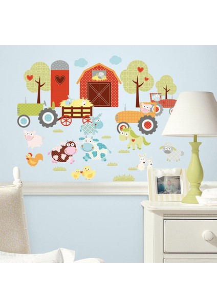 Roommates RMK1604SCS Mutlu Ahır Duvar Sticker fiyatları