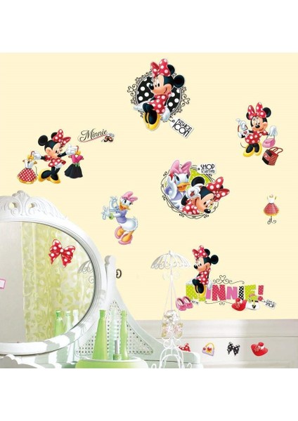 Roommates RMK2121SCS Minnie Mouse Alışverişte Duvar Sticker fiyatları