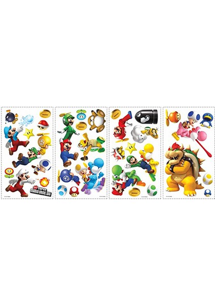 Roommates RMK673SCS Super Mario ve Arkadaşları Duvar Sticker