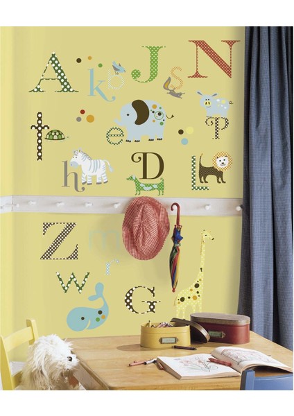 Roommates RMK1440SCS Hayvanlı Alfabe Duvar Sticker fiyatları