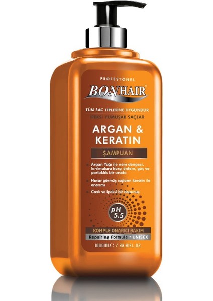 Argan Keratin Şampuan 1000 ml