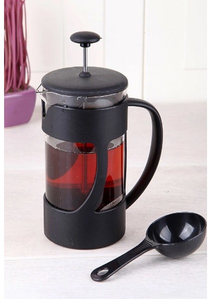 French Press Filtre Kahve Bitki Çayı Demliği 350 ml