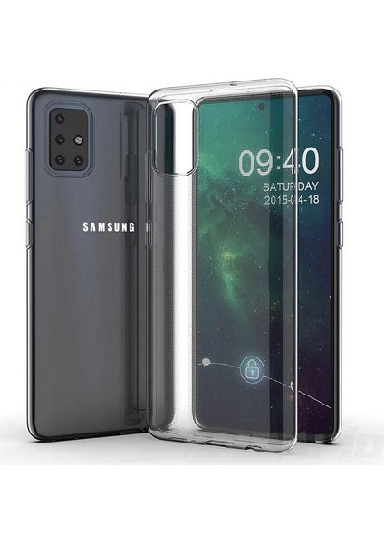 Galaxy A51 Kılıf A+ Şeffaf Lüx Süper Yumuşak 0.3mm Ince Slim Silikon