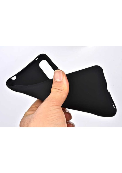 Alcatel 3X 2019 Kılıf Klasik Mat Renkli Yumuşak Premier Silikon + Cam Ekran Koruyucu Siyah fırsatları