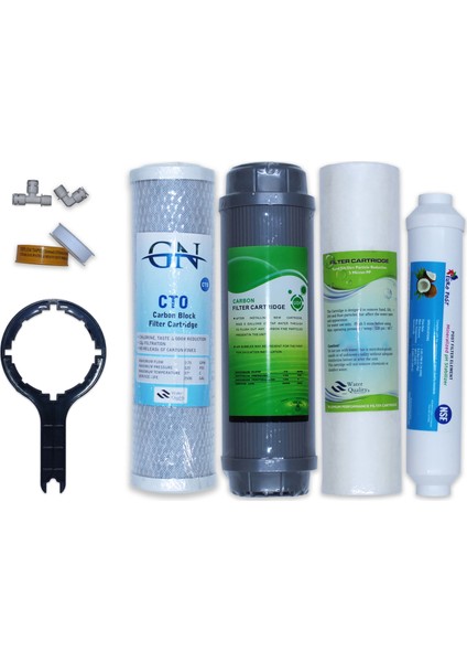 Su Arıtma Cihazı 4'lü Ön Filtre Seti Tüm Açık Kasa Cihazlara Uyumlu