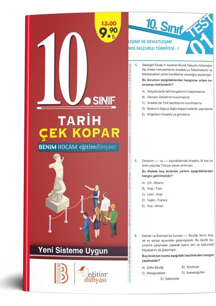 Eğitim Dünyası & Benim Hocam Yayınları - 10. Sınıf Tarih Çek Kopar Yaprak Test